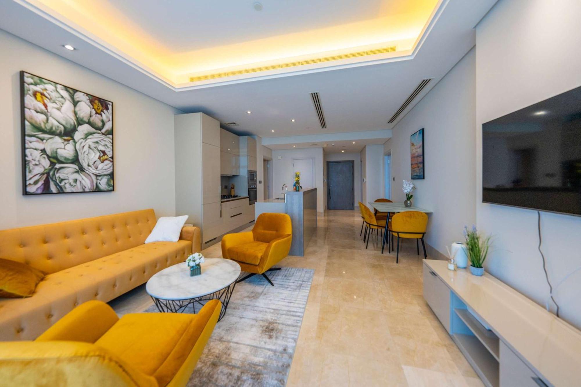 Spacious Beachfront 2 Bedroom Apartment - The 8 Dubaj Exteriér fotografie