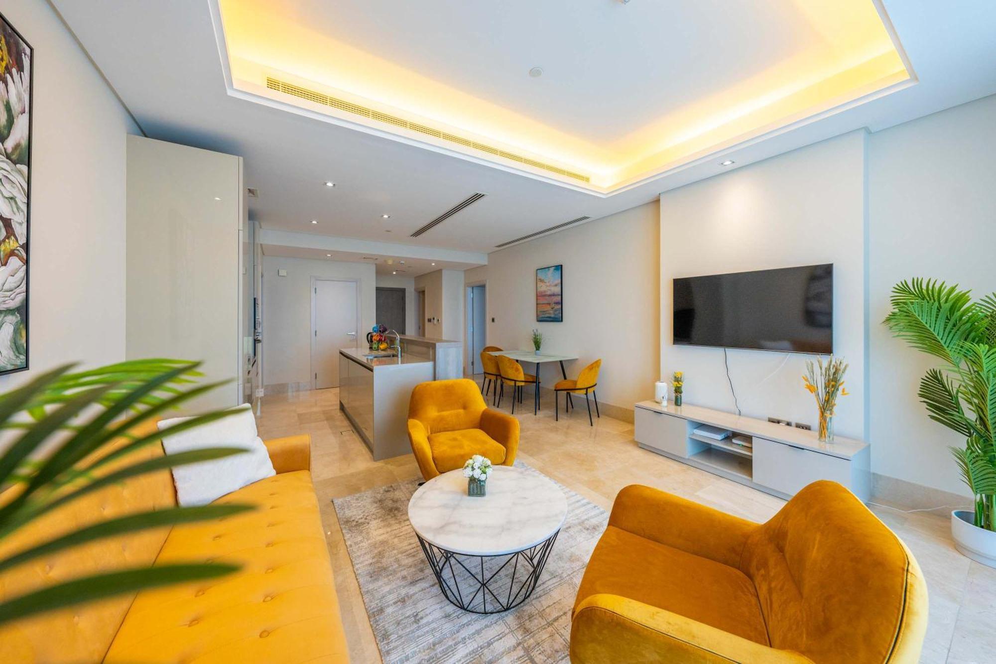 Spacious Beachfront 2 Bedroom Apartment - The 8 Dubaj Exteriér fotografie